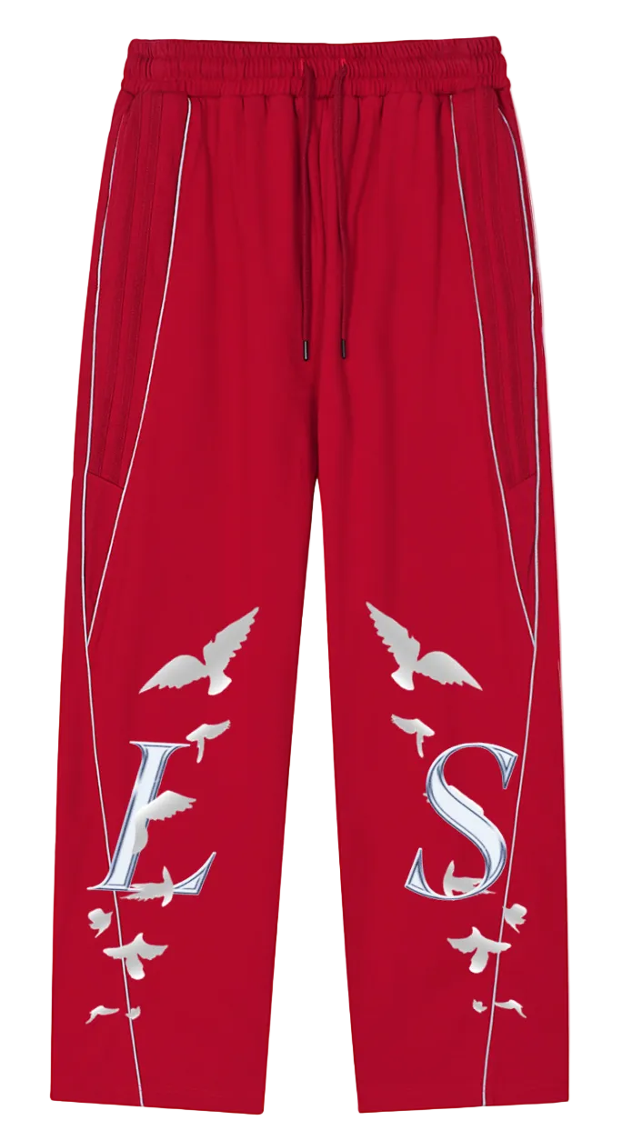 Luxury S. - Reflection Striped Straight-Leg Sweatpants