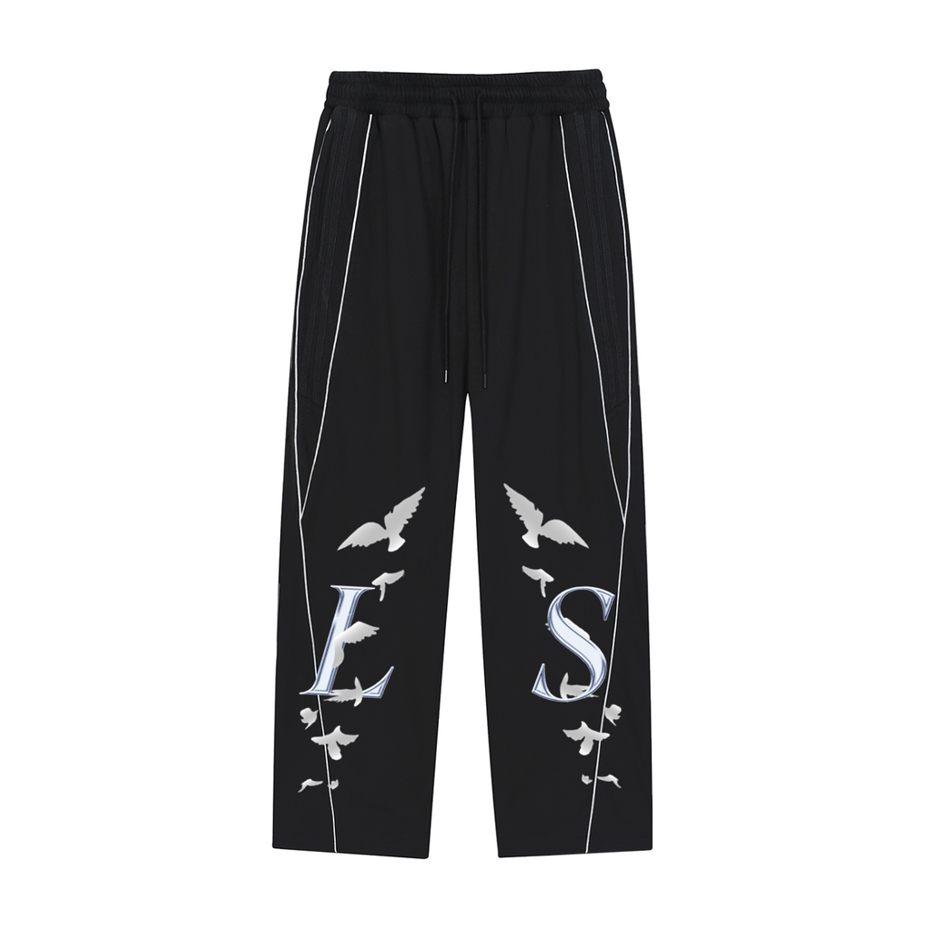 Luxury S. - Reflection Striped Straight-Leg Sweatpants