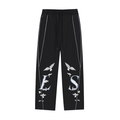 Luxury S. - Reflection Striped Straight-Leg Sweatpants