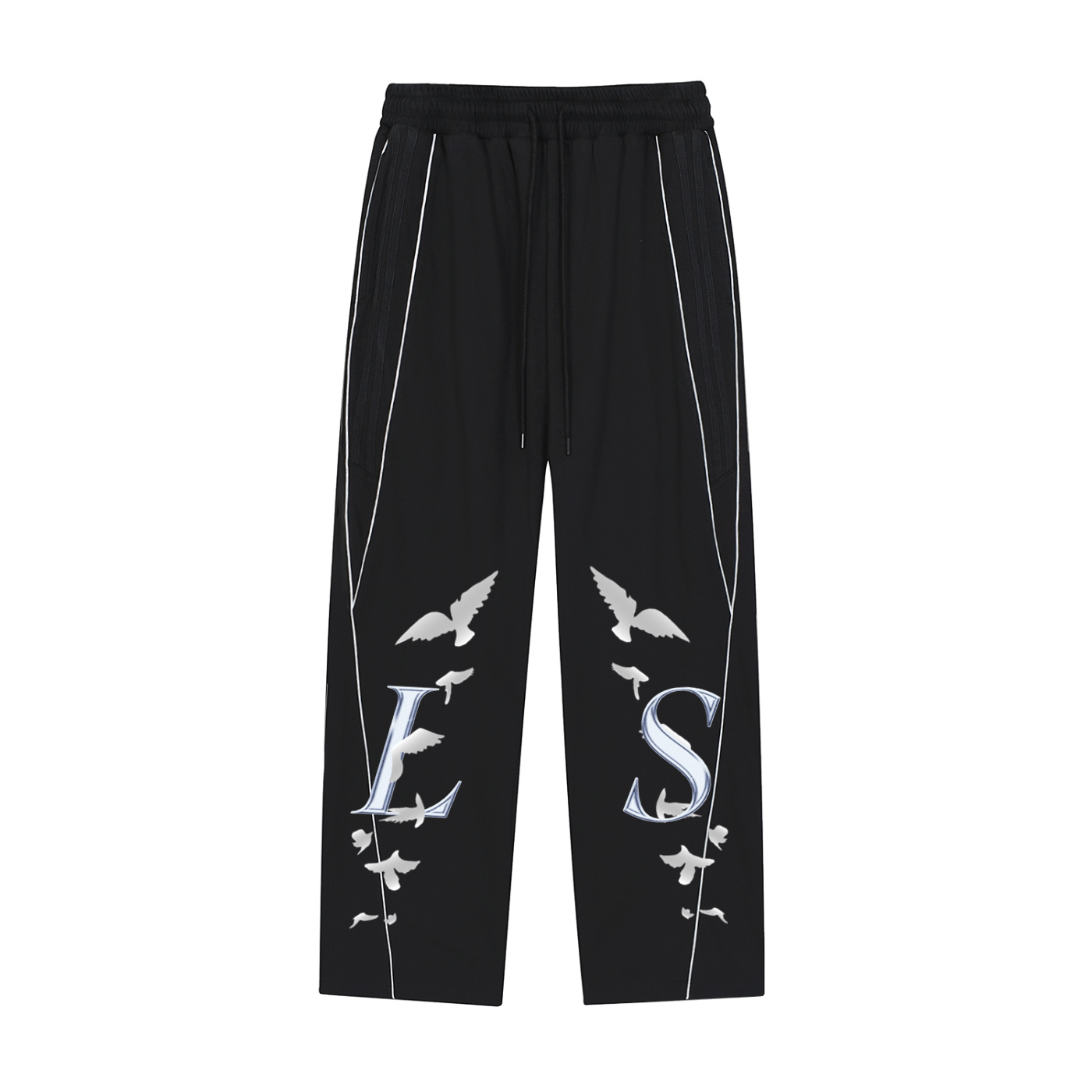 Luxury S. - Reflection Striped Straight-Leg Sweatpants
